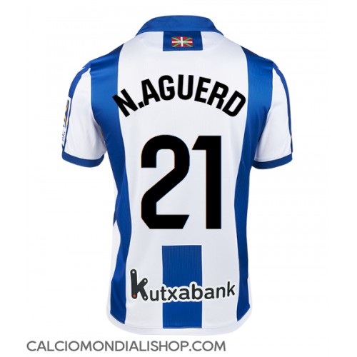 Maglie da calcio Real Sociedad Nayef Aguerd #21 Prima Maglia 2024-25 Manica Corta
